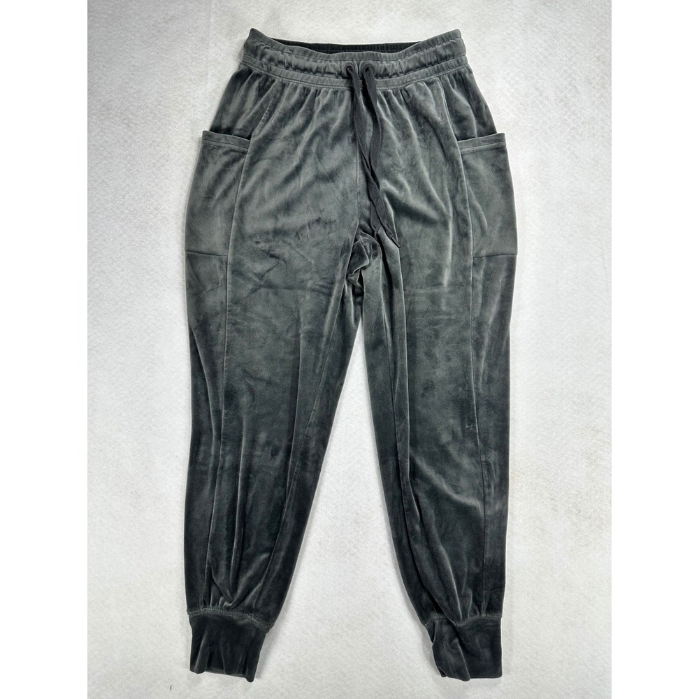 OFFLINE by Aerie Velour Joggers Womens S Small Gray Cargo Pocket Lounge Pants